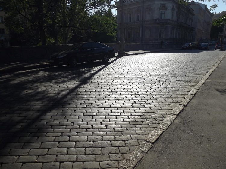 Брусчатка на улицах Одессы
