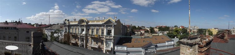 Панорама Одессы с крыши дома