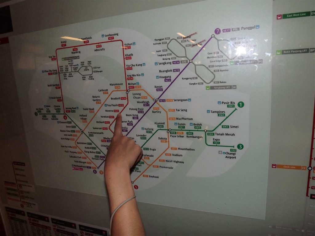Схема сингапурского метро